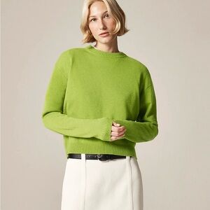 NWT J Crew Cashmere Shrunken Crewneck Sweater